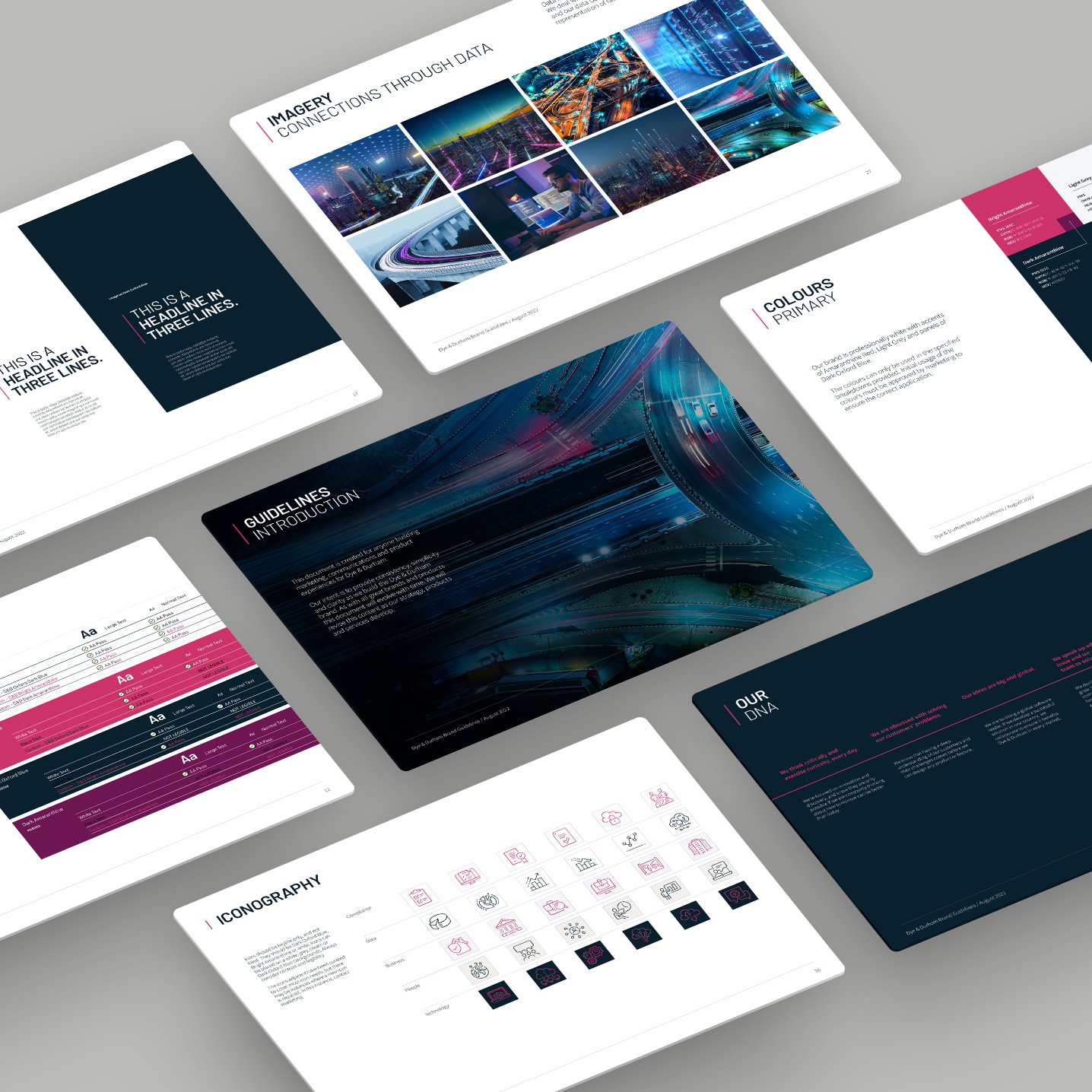 Isometric branding pages