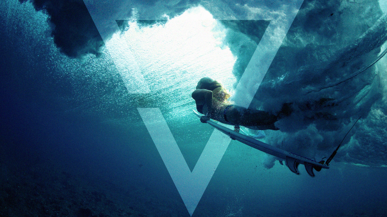 An image of a diver under water with Cripps branding overlaid