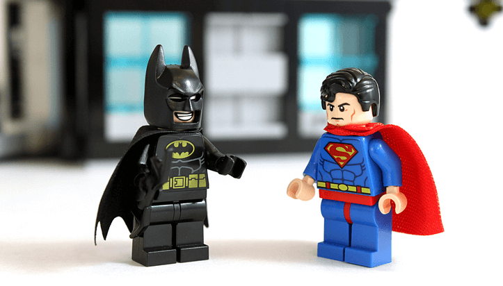 Lego batman vs Lego superman